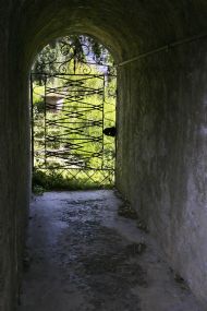 In the garden of Villa Malzi Lake Como